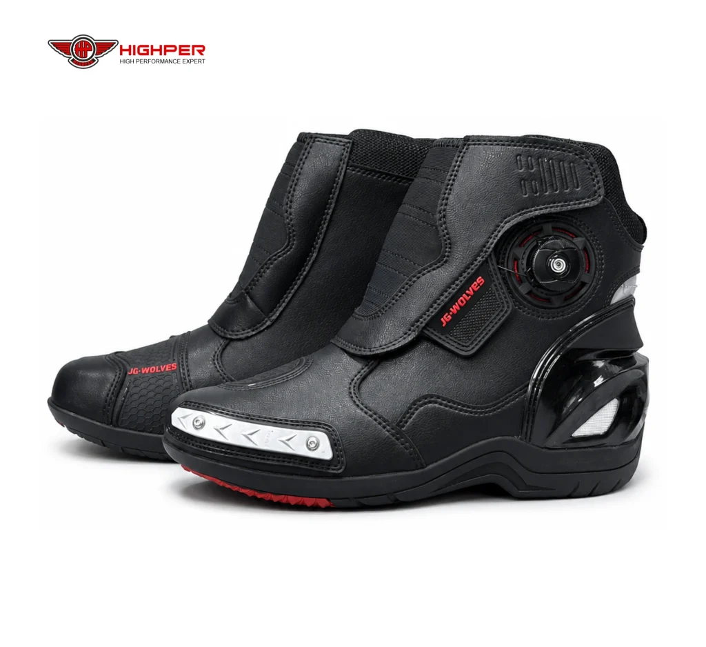 Bottes Moto JG-WOLVES noir à serrage rapide 1