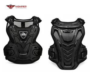 Gilet protection motocross Hunting Wolf noir poitrine dos